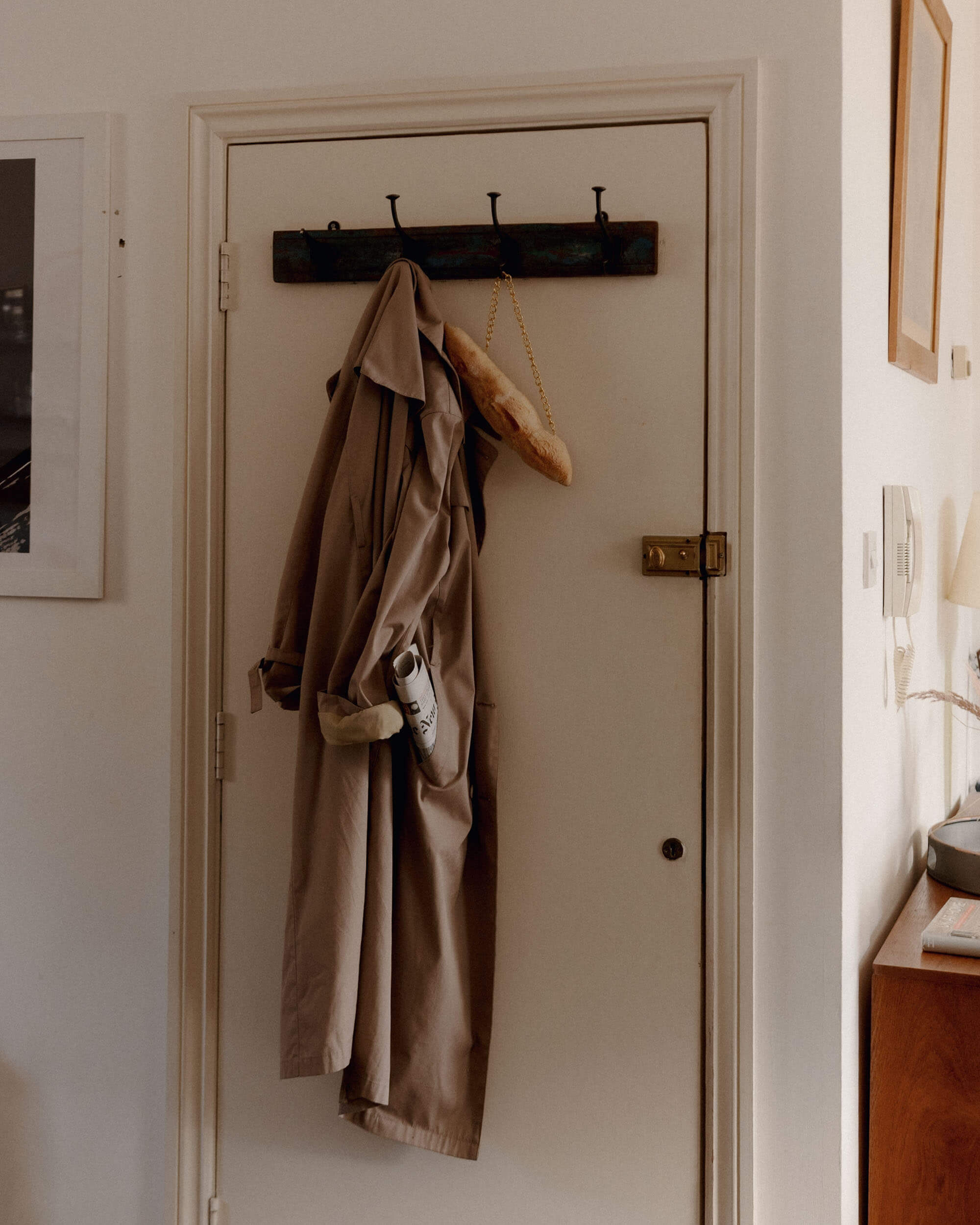 A baguette handbag in the Comfort Food editorial for Compound Butter